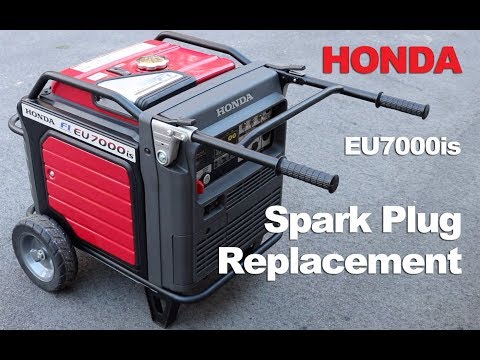 Detailing change of Honda generaor spark plug