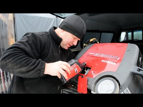 How to do a Honda generator oil change